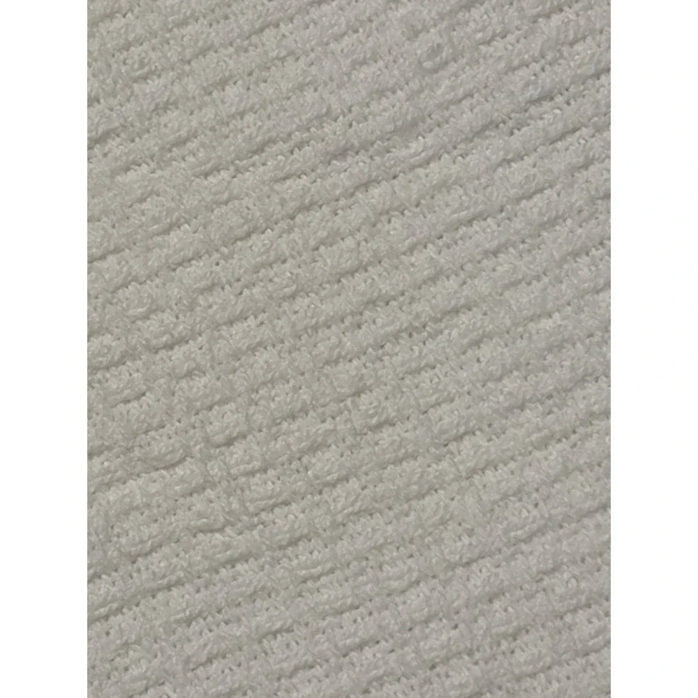 Lauren Ralph Lauren King Size Knit Blanket 100%‎ Cotton White